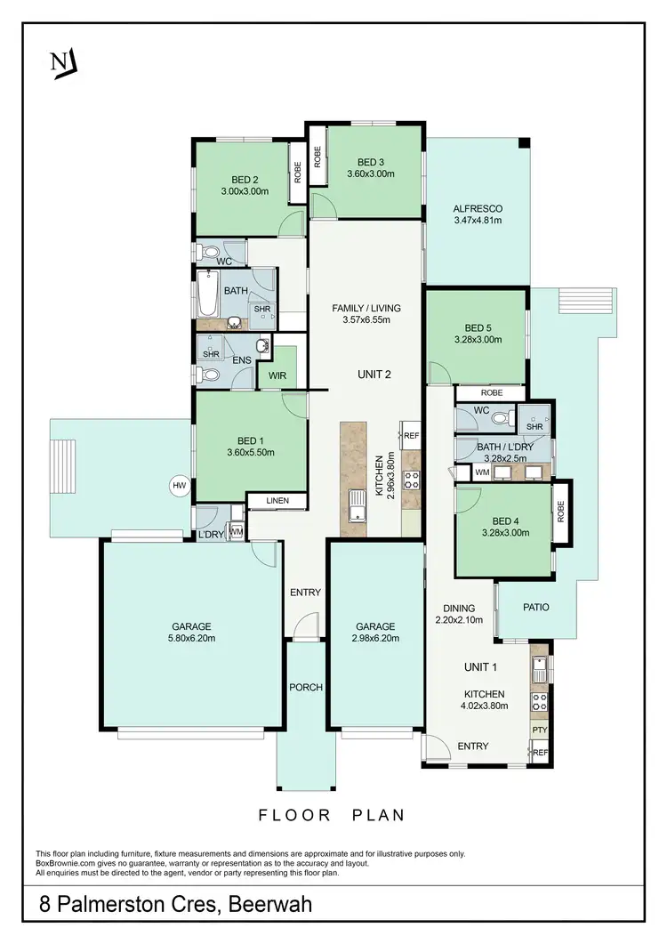 Floorplan of Homely house listing, 8 Palmerston Cres, Beerwah QLD 4519