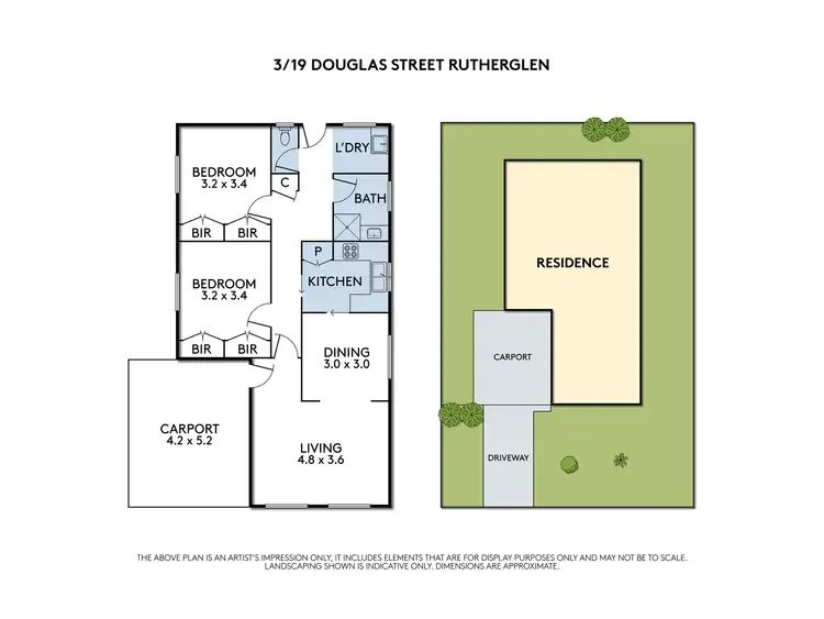 Floorplan of Homely unit listing, 3/19 Douglas Street, Rutherglen VIC 3685