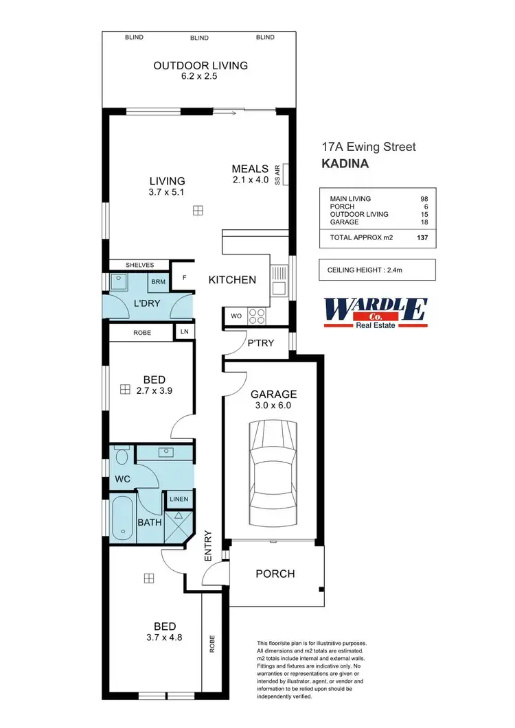 Floorplan of Homely house listing, 17A Ewing St, Kadina SA 5554