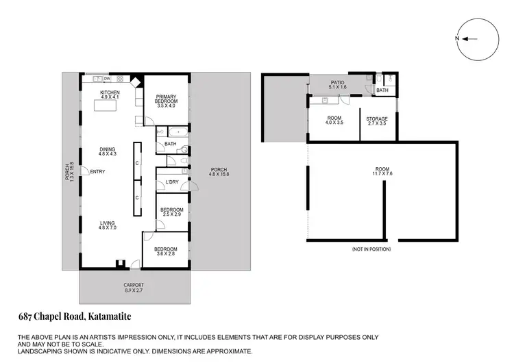 Floorplan of Homely rural property listing, 687 Chapel Road, Cobram East VIC 3644