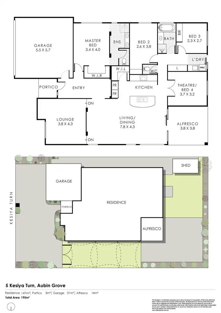 Floorplan of Homely house listing, 5 Kesiya Turn, Aubin Grove WA 6164