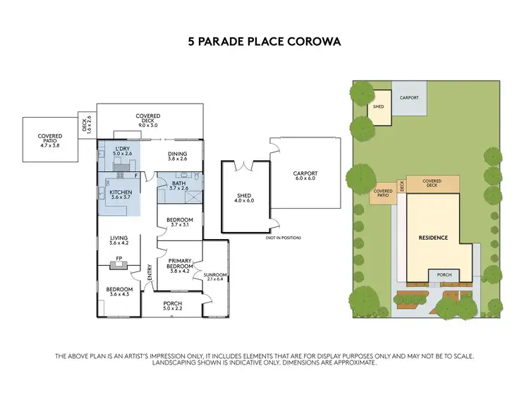 Floorplan of Homely house listing, 5 Parade Place, Corowa NSW 2646