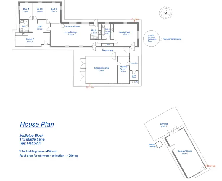 Floorplan of Homely rural property listing, 113 Maple Lane, Hay Flat SA 5204