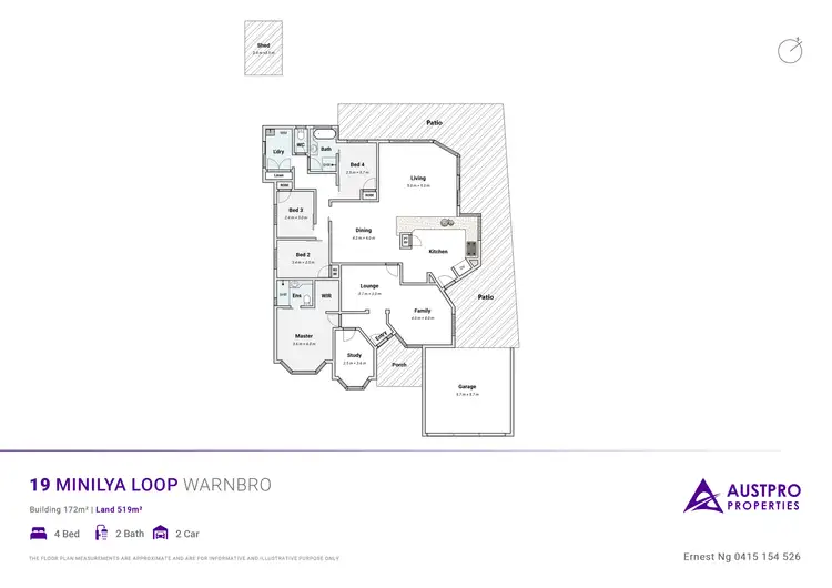 Floorplan of Homely house listing, 19 Minilya Loop, Warnbro WA 6169