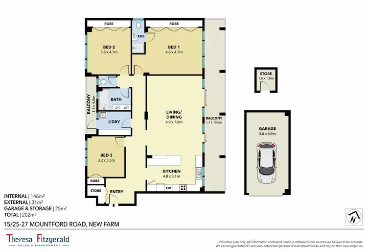 Floorplan of Homely unit listing, Unit 15/25-27 Mountford Rd, New Farm QLD 4005