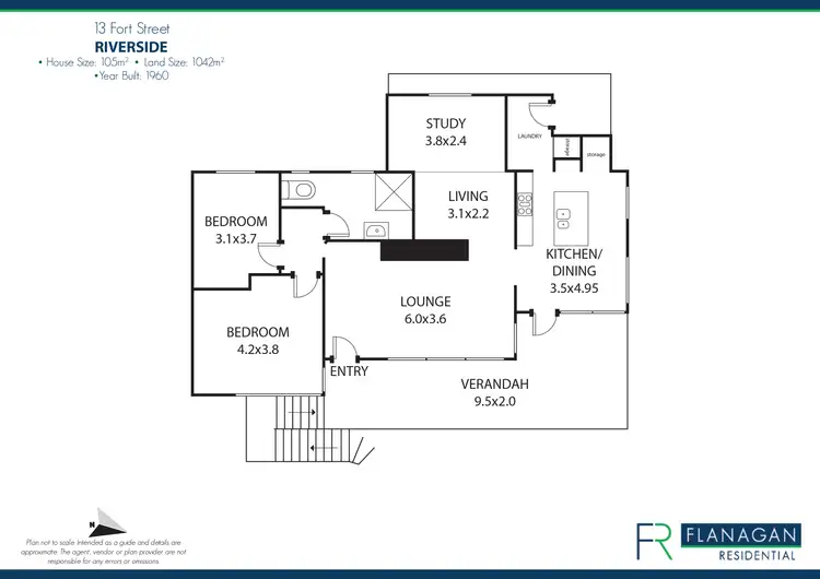 Floorplan of Homely house listing, 13 Fort St, Riverside TAS 7250