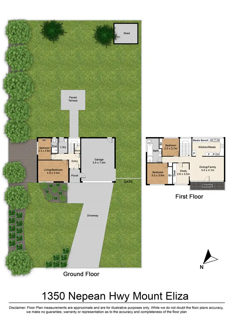 Floorplan of Homely house listing, 1350 Nepean Hwy, Mount Eliza VIC 3930