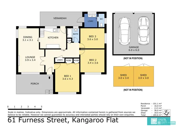 Floorplan of Homely house listing, 61 Furness St, Kangaroo Flat VIC 3555