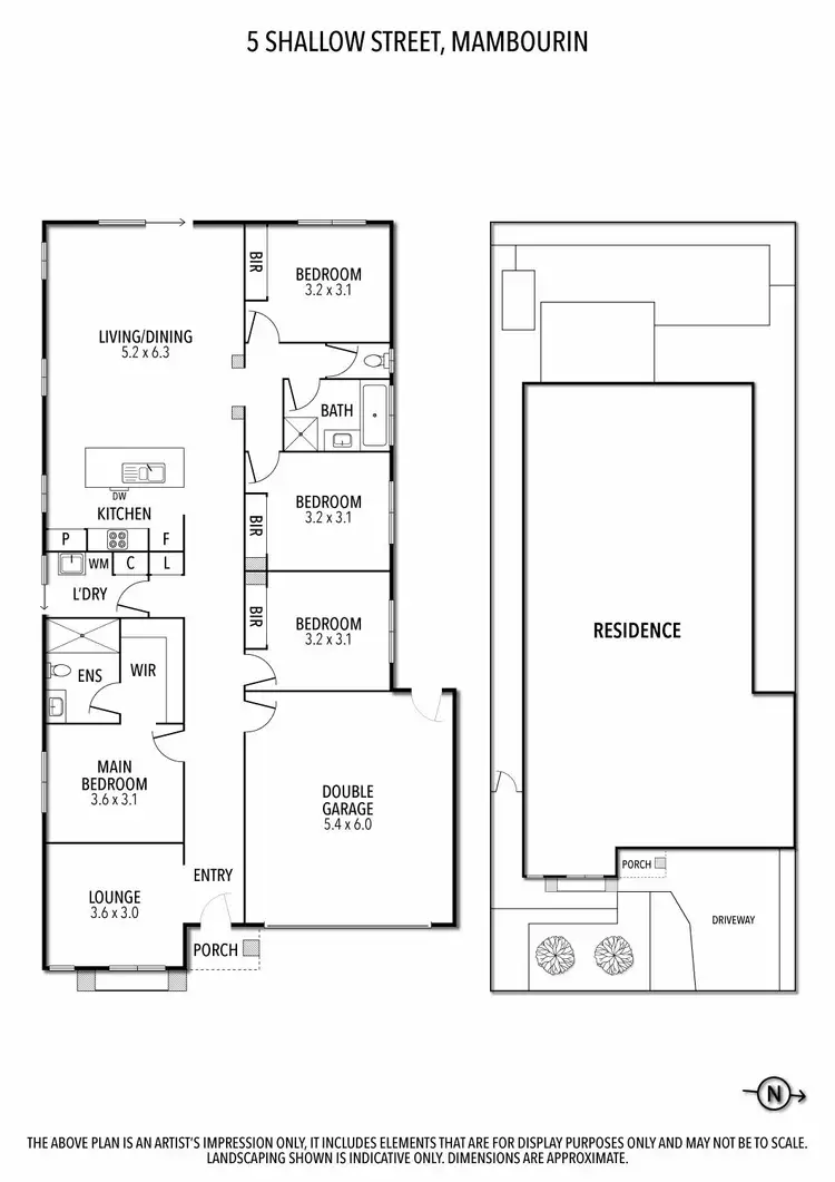 Floorplan of Homely house listing, 5 Shallow Street, Mambourin VIC 3024
