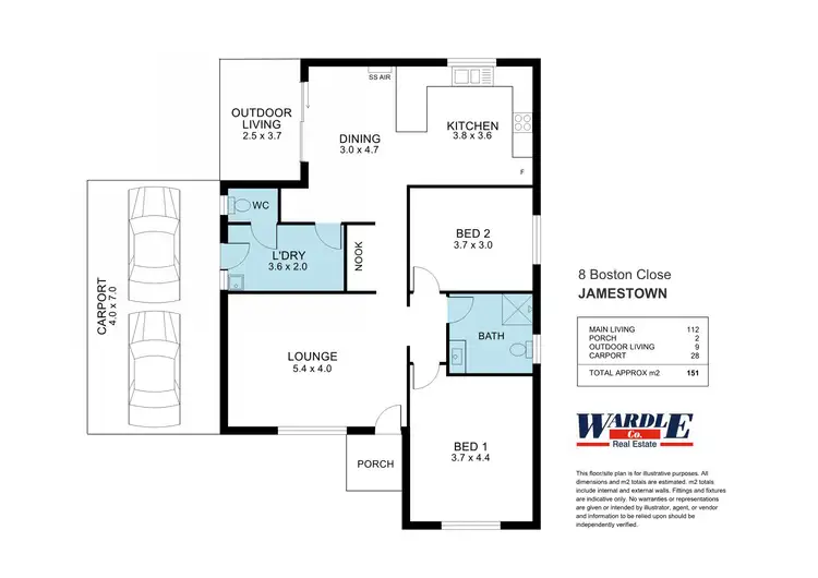 Floorplan of Homely house listing, 8 Boston Cl, Jamestown SA 5491