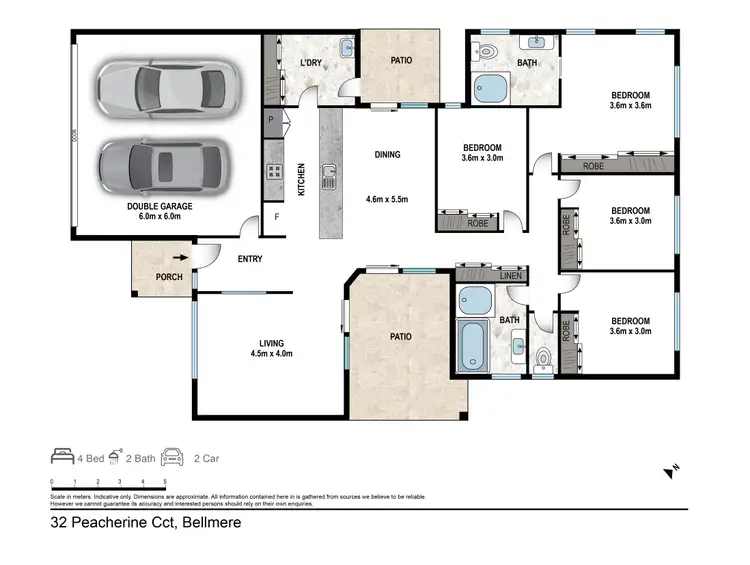 Floorplan of Homely house listing, 32 Peacherine Cct, Bellmere QLD 4510