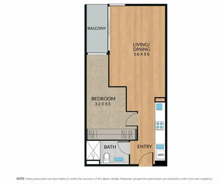Floorplan of Homely apartment listing, 1001E/9 Robert St, Collingwood VIC 3066