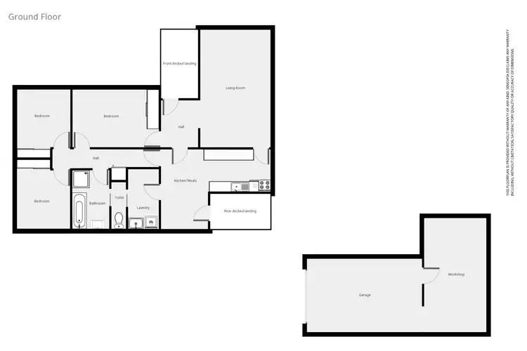 Floorplan of Homely house listing, 135 Cooper St, Stawell VIC 3380