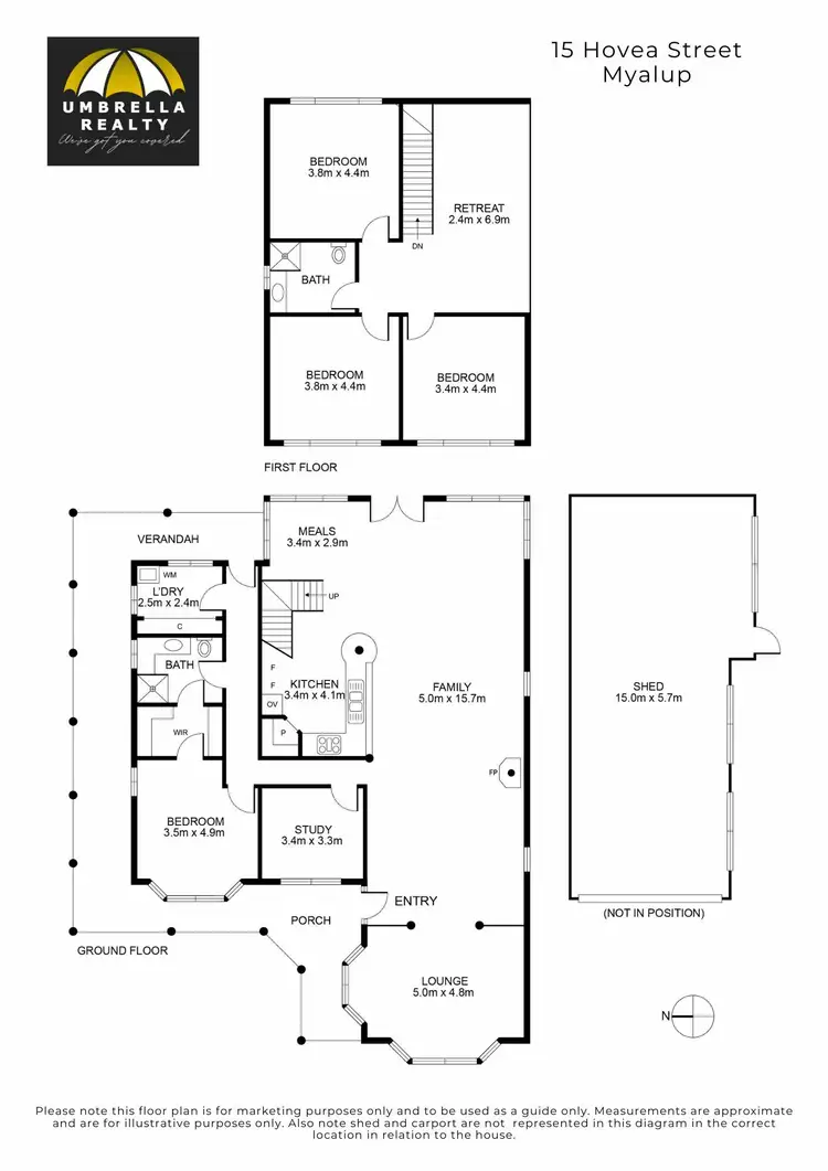 Floorplan of Homely house listing, 15 Hovea St, Myalup WA 6220