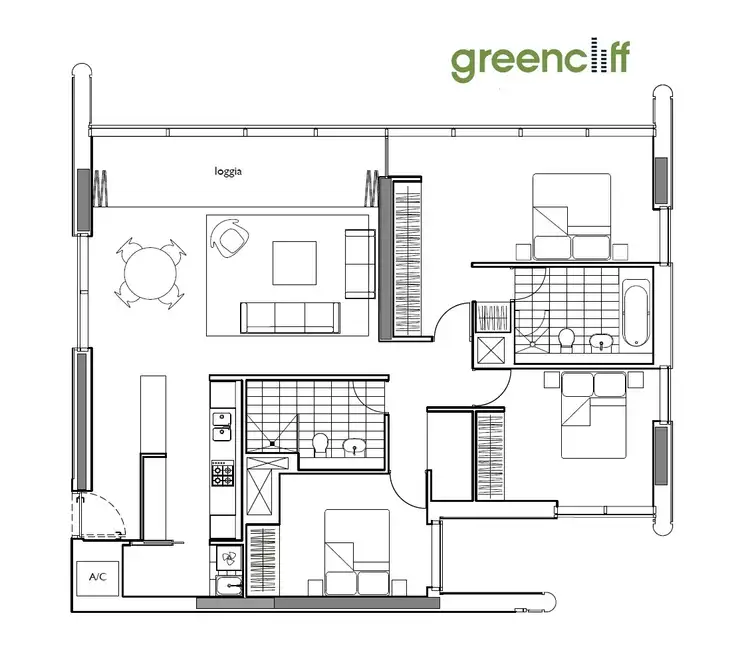 Floorplan of Homely apartment listing, 4803/101 Bathurst St, Sydney NSW 2000