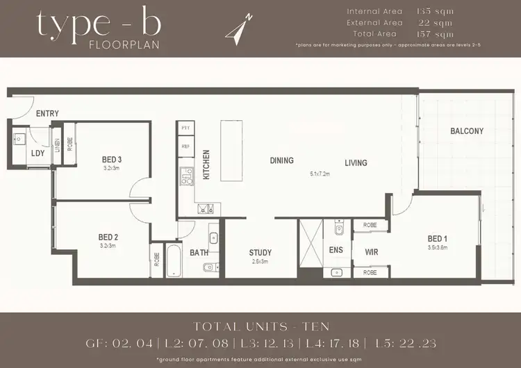 Floorplan of Homely apartment listing, 12/25-27 Mira Living, The Esplanade, Bargara QLD 4670