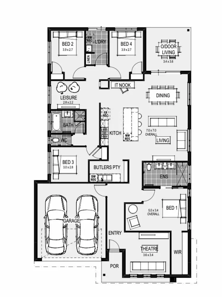 Floorplan of Homely house listing, 21 Bloodwood St, Broadford VIC 3658