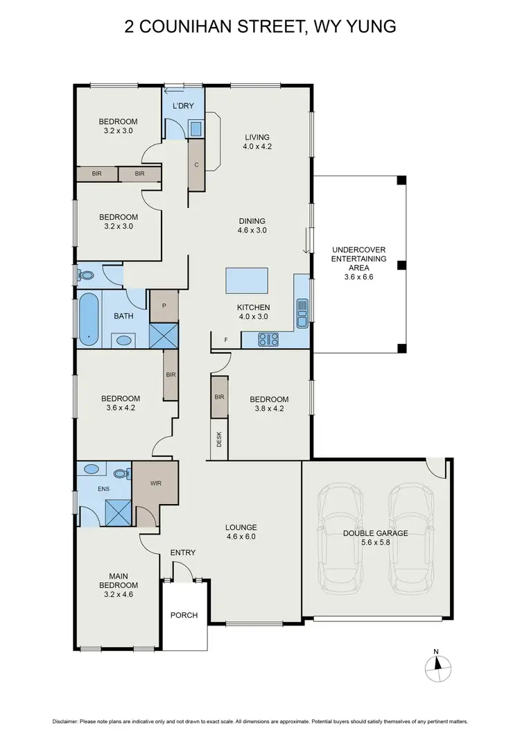 Floorplan of Homely house listing, 2 Counihan St, Wy Yung VIC 3875
