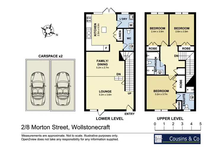 Floorplan of Homely townhouse listing, 2/8-10 Morton Street, Wollstonecraft NSW 2065