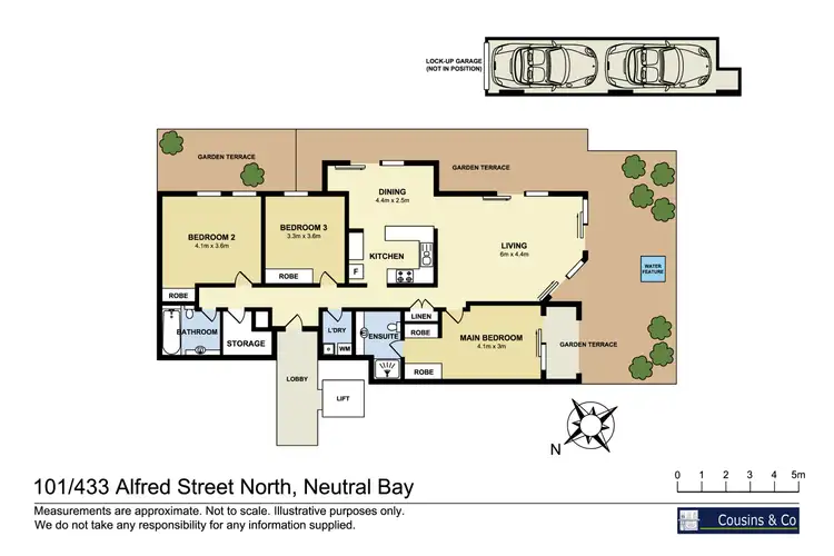 Floorplan of Homely unit listing, 101/433 Alfred Street N, Neutral Bay NSW 2089