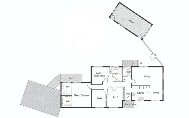 Floorplan of Homely house listing, 10 Breona Pl, Lyons ACT 2606