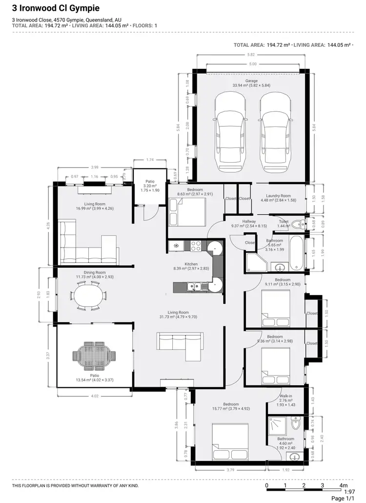 Floorplan of Homely house listing, 3 Ironwood Cl, Gympie QLD 4570