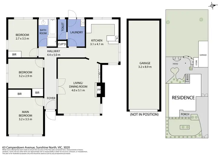 Floorplan of Homely house listing, 63 Camperdown Avenue, Sunshine North VIC 3020