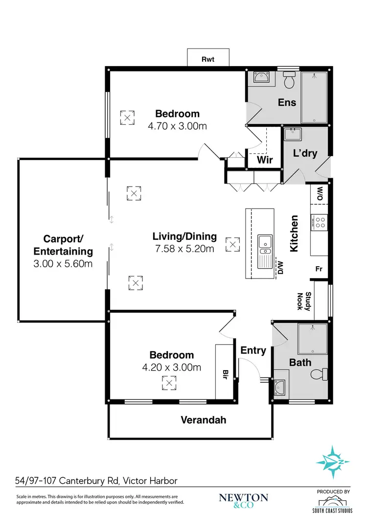 Floorplan of Homely house listing, 54/97-107 Canterbury Road, Victor Harbor SA 5211