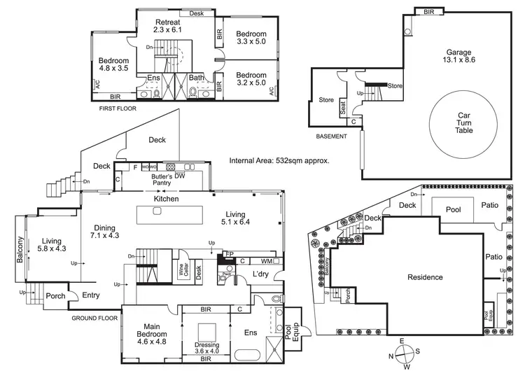 Floorplan of Homely house listing, 7 Ruxton Rise, Beaumaris VIC 3193