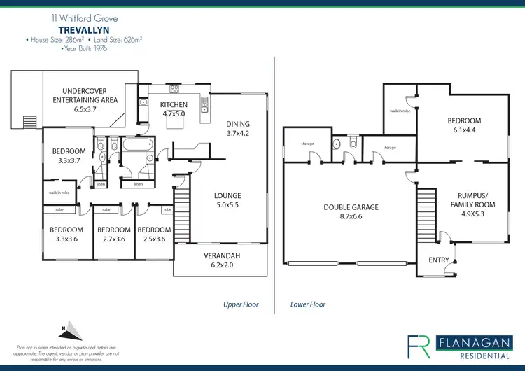 Floorplan of Homely house listing, 11 Whitford Gr, Trevallyn TAS 7250