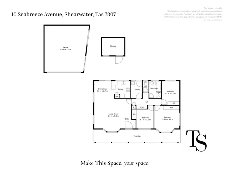 Floorplan of Homely house listing, 10 Seabreeze Ave, Shearwater TAS 7307