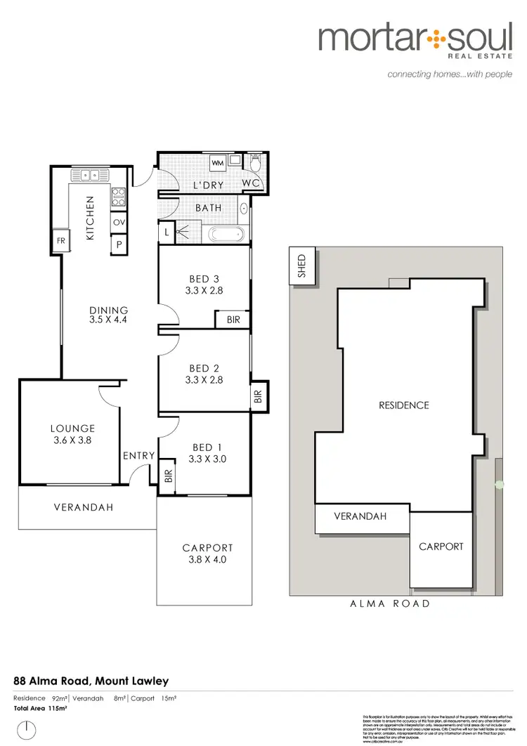 Floorplan of Homely house listing, 88 Alma Rd, Mount Lawley WA 6050
