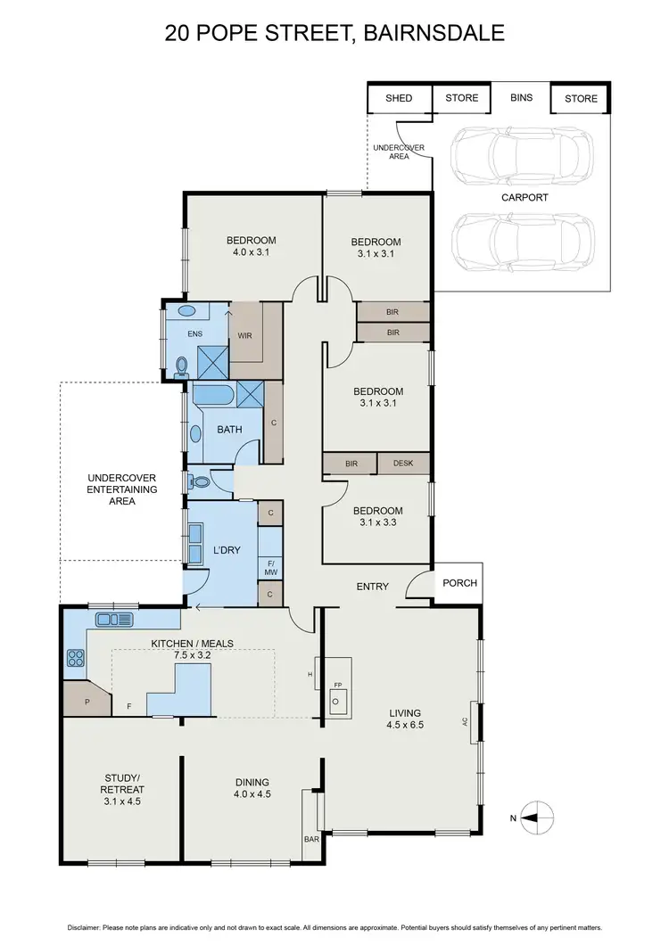 Floorplan of Homely house listing, 20 Pope St, Bairnsdale VIC 3875