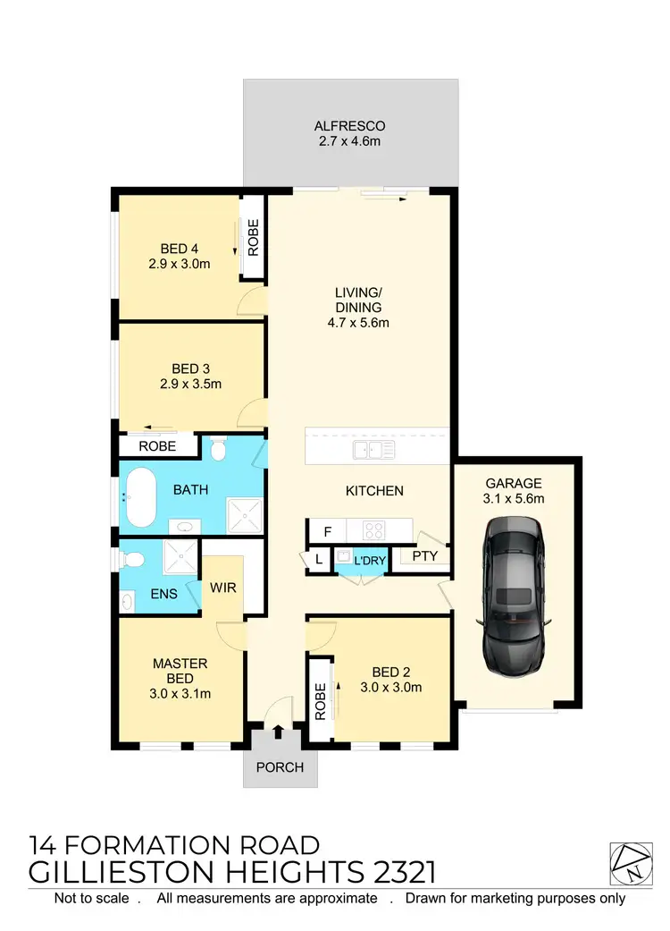 Floorplan of Homely house listing, 14 Formation St, Gillieston Heights NSW 2321