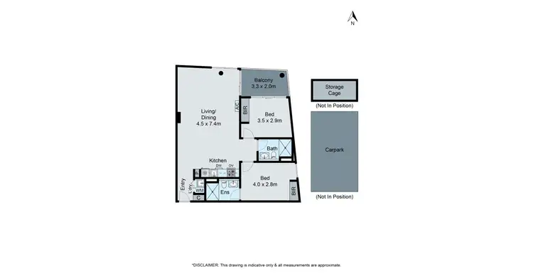 Floorplan of Homely apartment listing, 1002D/21 Robert St, Collingwood VIC 3066