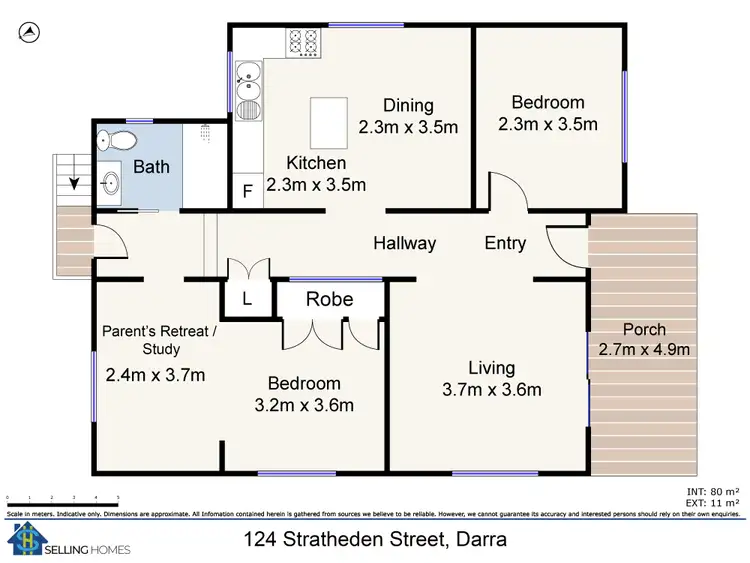 Floorplan of Homely house listing, 124 Stratheden St, Darra QLD 4076