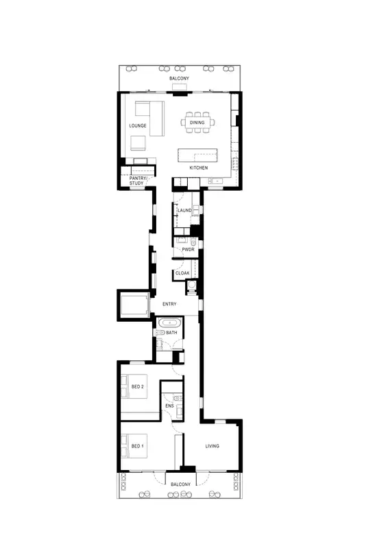 Floorplan of Homely apartment listing, 601/312 Johnston Street, Abbotsford VIC 3067