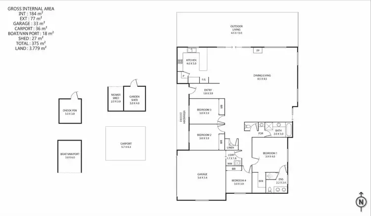 Floorplan of Homely house listing, 18 Quondong Court, Yandina QLD 4561