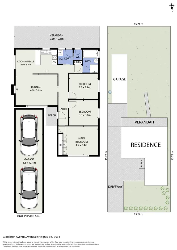 Floorplan of Homely house listing, 23 Robson Avenue, Avondale Heights VIC 3034