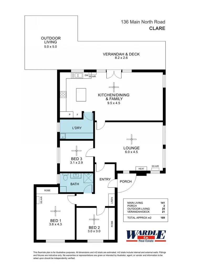 Floorplan of Homely house listing, 136 Main North Rd, Clare SA 5453