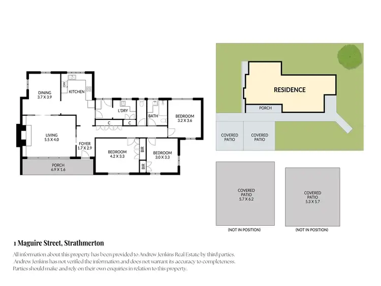 Floorplan of Homely house listing, 1 Maguire St, Strathmerton VIC 3641