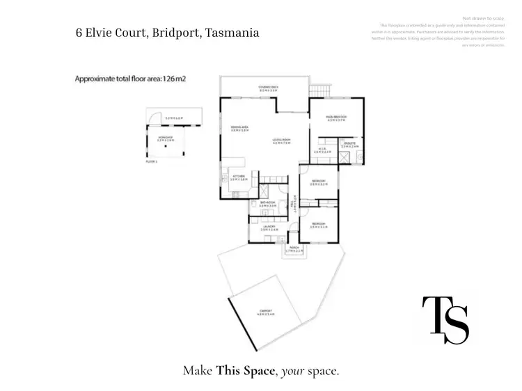Floorplan of Homely house listing, 6 Elvie Court, Bridport TAS 7262