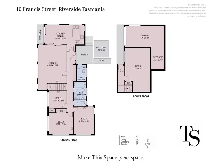 Floorplan of Homely house listing, 10 Francis St, Riverside TAS 7250