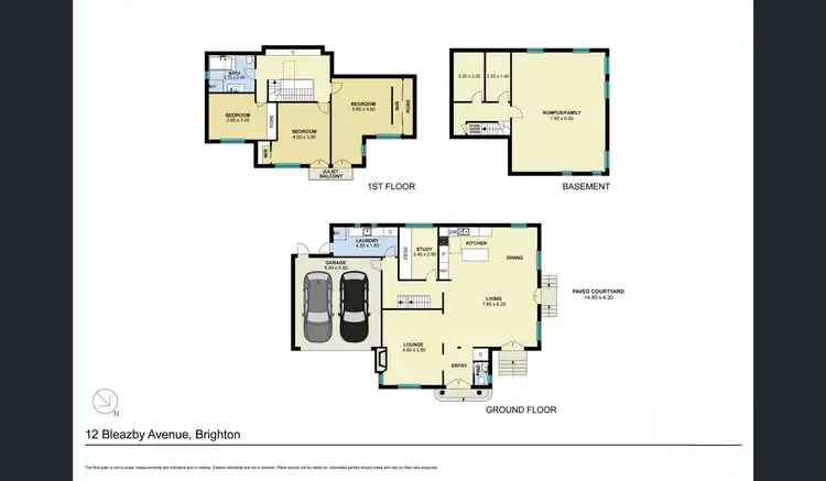 Floorplan of Homely house listing, 12 Bleazby Avenue, Brighton VIC 3186