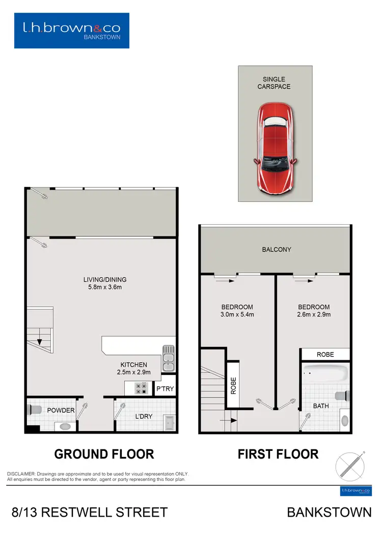 Floorplan of Homely unit listing, 8/13 Restwell Street, Bankstown NSW 2200