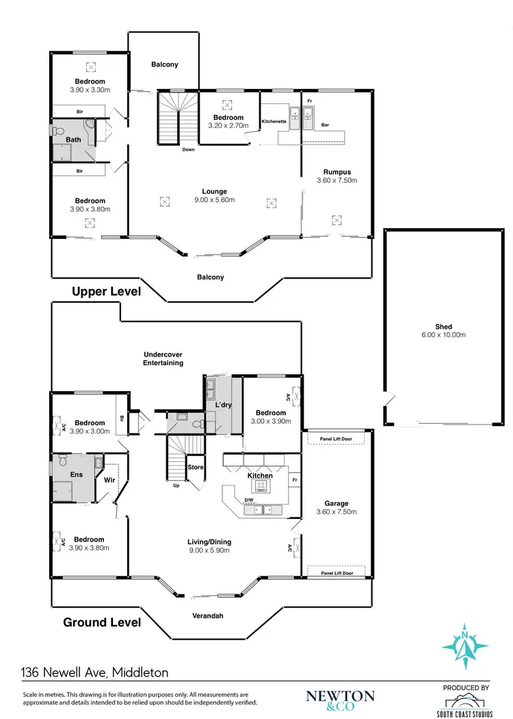 Floorplan of Homely house listing, 136 Newell Avenue, Middleton SA 5213