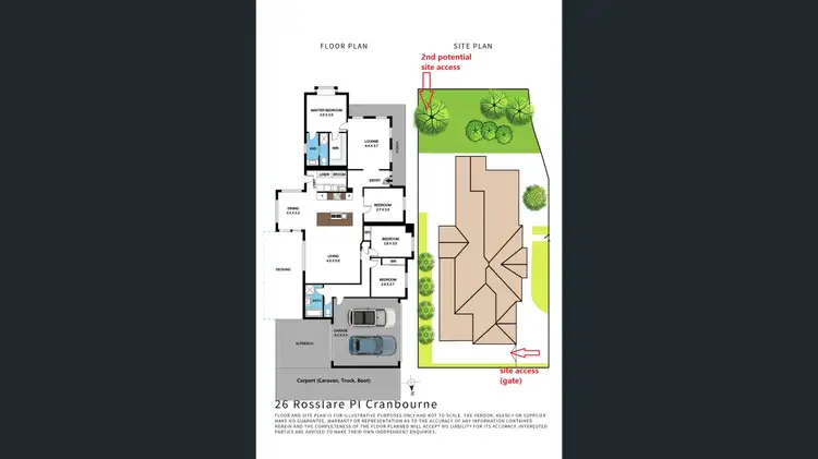 Floorplan of Homely house listing, 26 Rosslare Place, Cranbourne VIC 3977