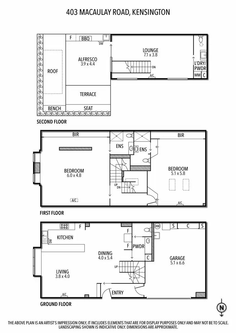 Floorplan of Homely house listing, 403 Macaulay Road, Kensington VIC 3031