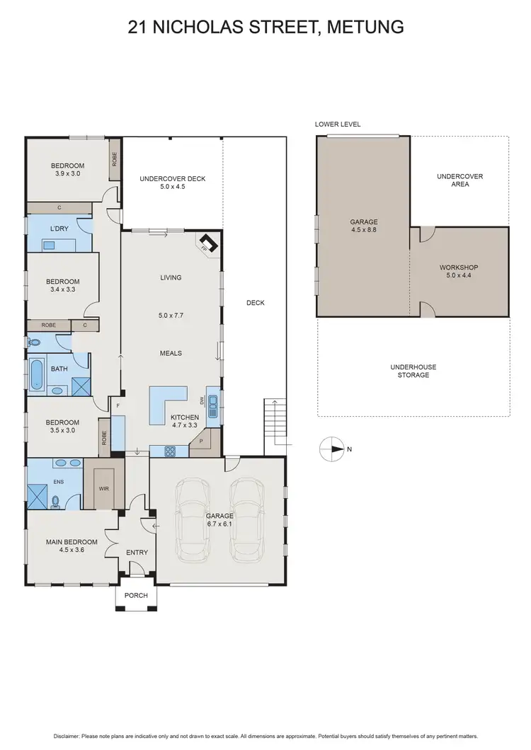 Floorplan of Homely house listing, 21 Nicholas Avenue, Metung VIC 3904