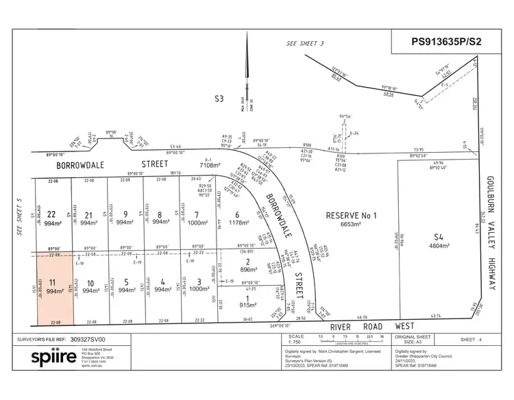 Floorplan of Homely land listing, 143 River Rd W, Kialla VIC 3631